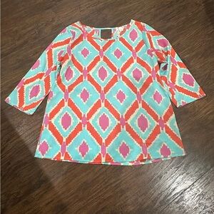 mi ami Women's 3/4 Sleeve Blouse Size S